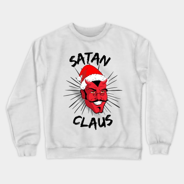 Satan Claus Christmas Sweater Crewneck Sweatshirt by Kindly Wicked